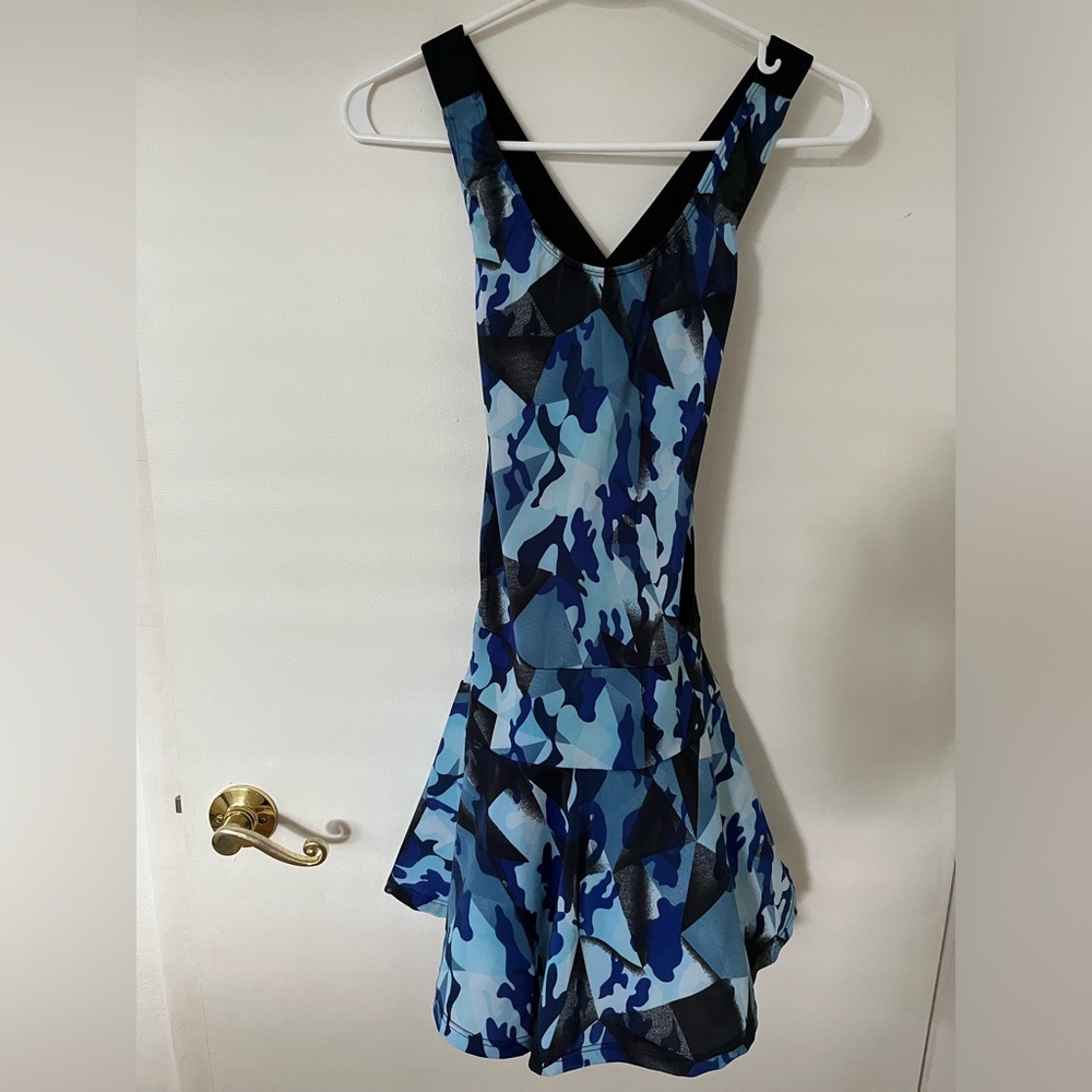 Blue Camouflage tennis dress